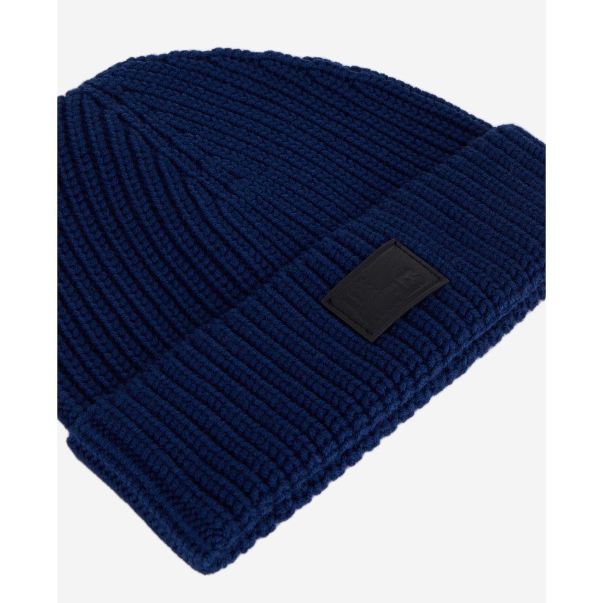 Ribbed Wool Beanie | Women | Royal Blue x Dark Navy