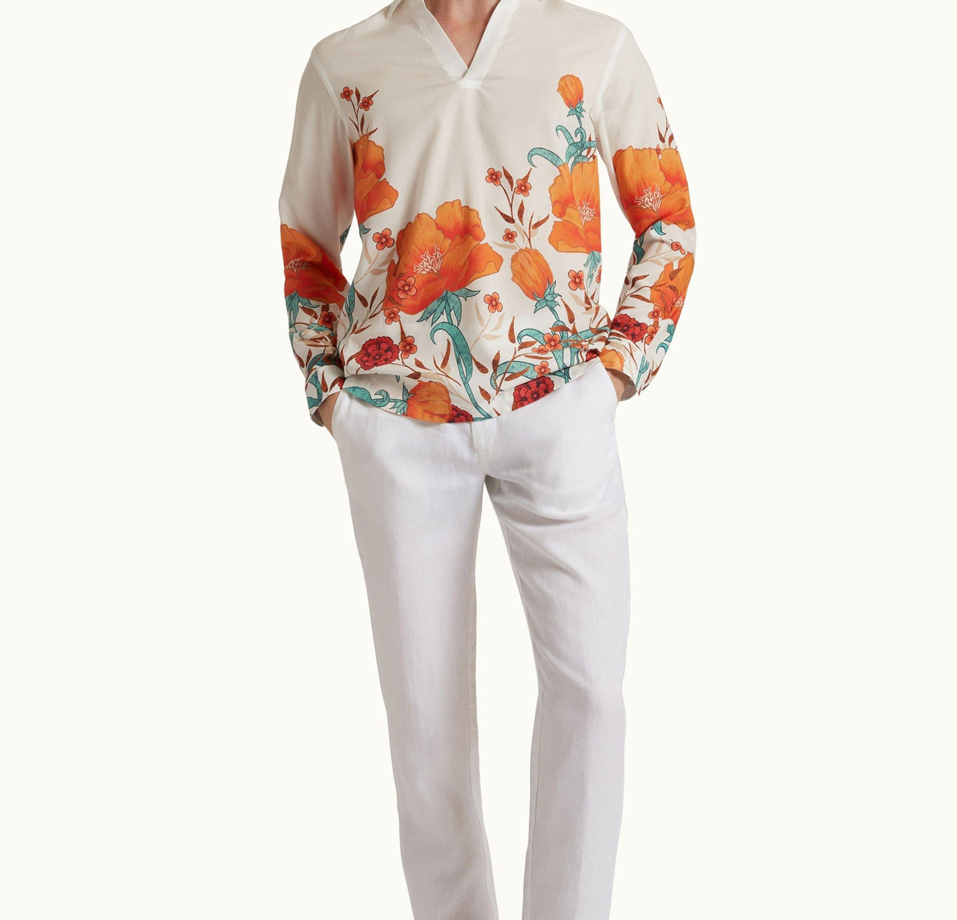 Ridley Morpheus Print Relaxed Fit Classic Collar Shirt, Multicolour | Multicolour