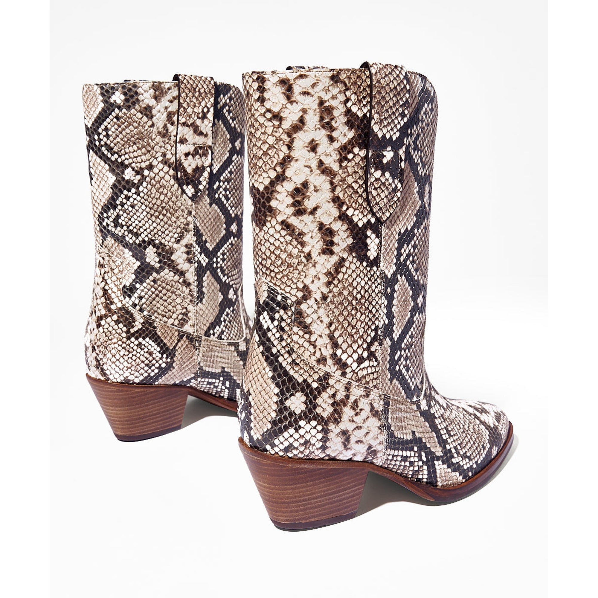 Roberta Mid-Calf Cowboy Boot | Python