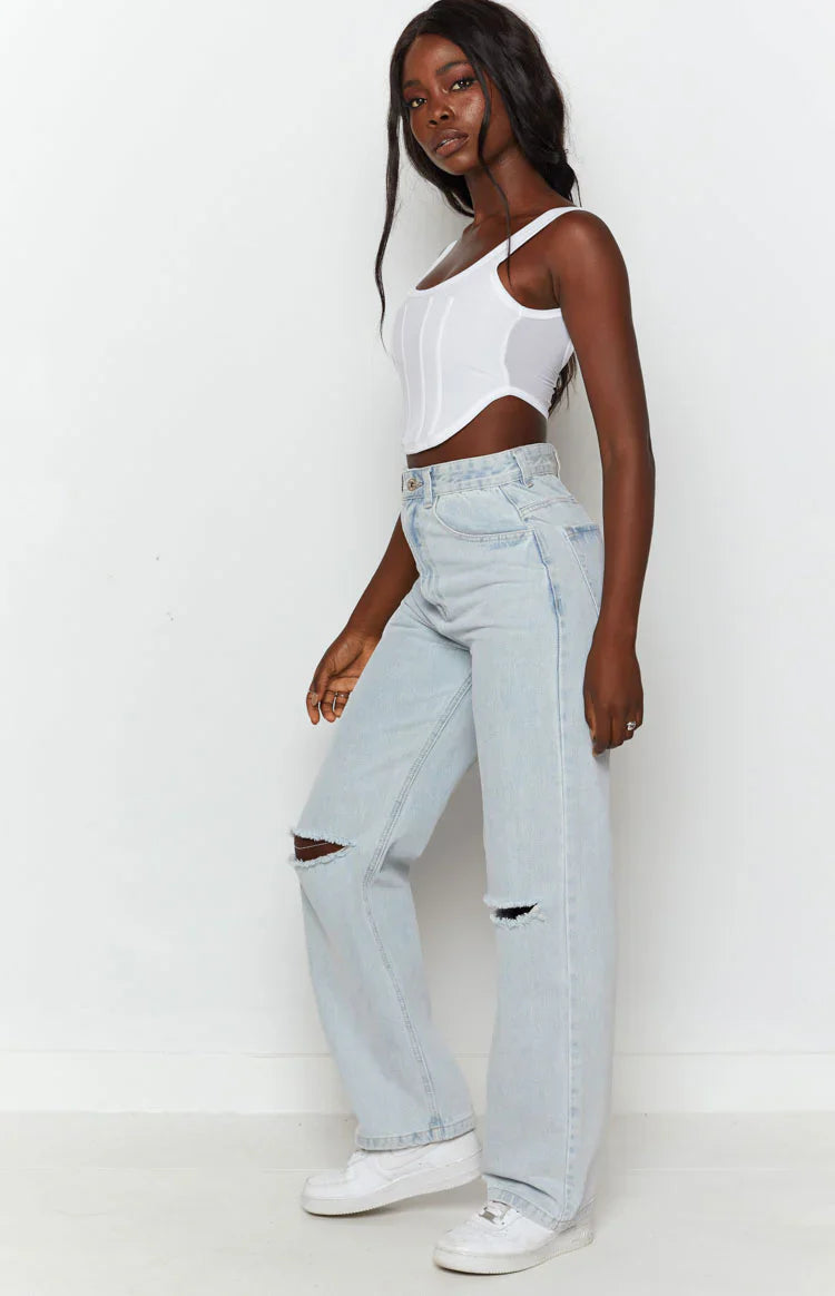 Robin Wide Leg Jeans | Blue