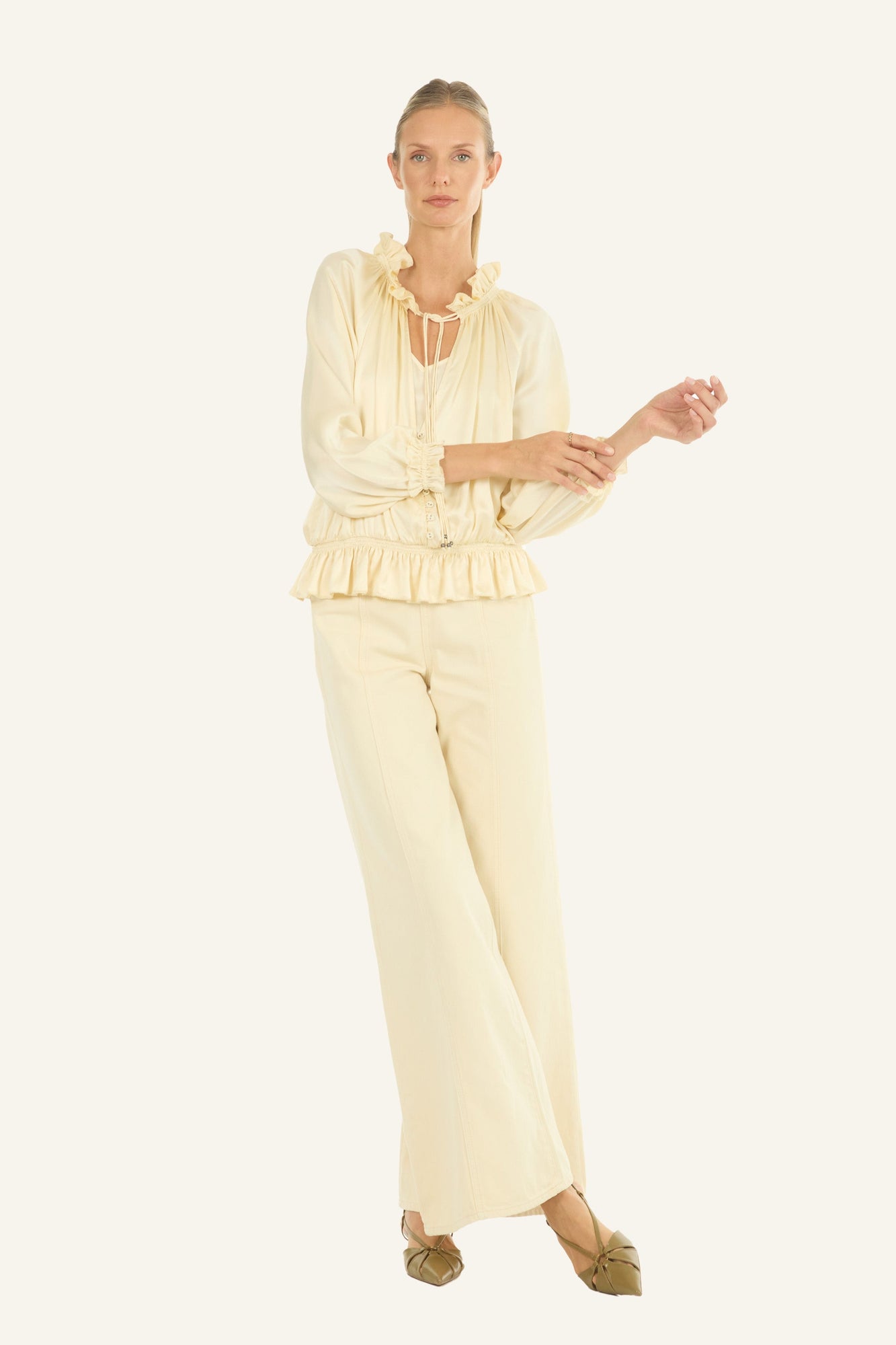 Romane Top | Vintage Creme