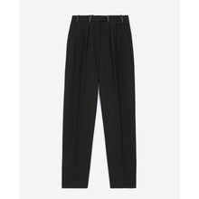 Roomy Pants In Cotton With Darts | Women | Black