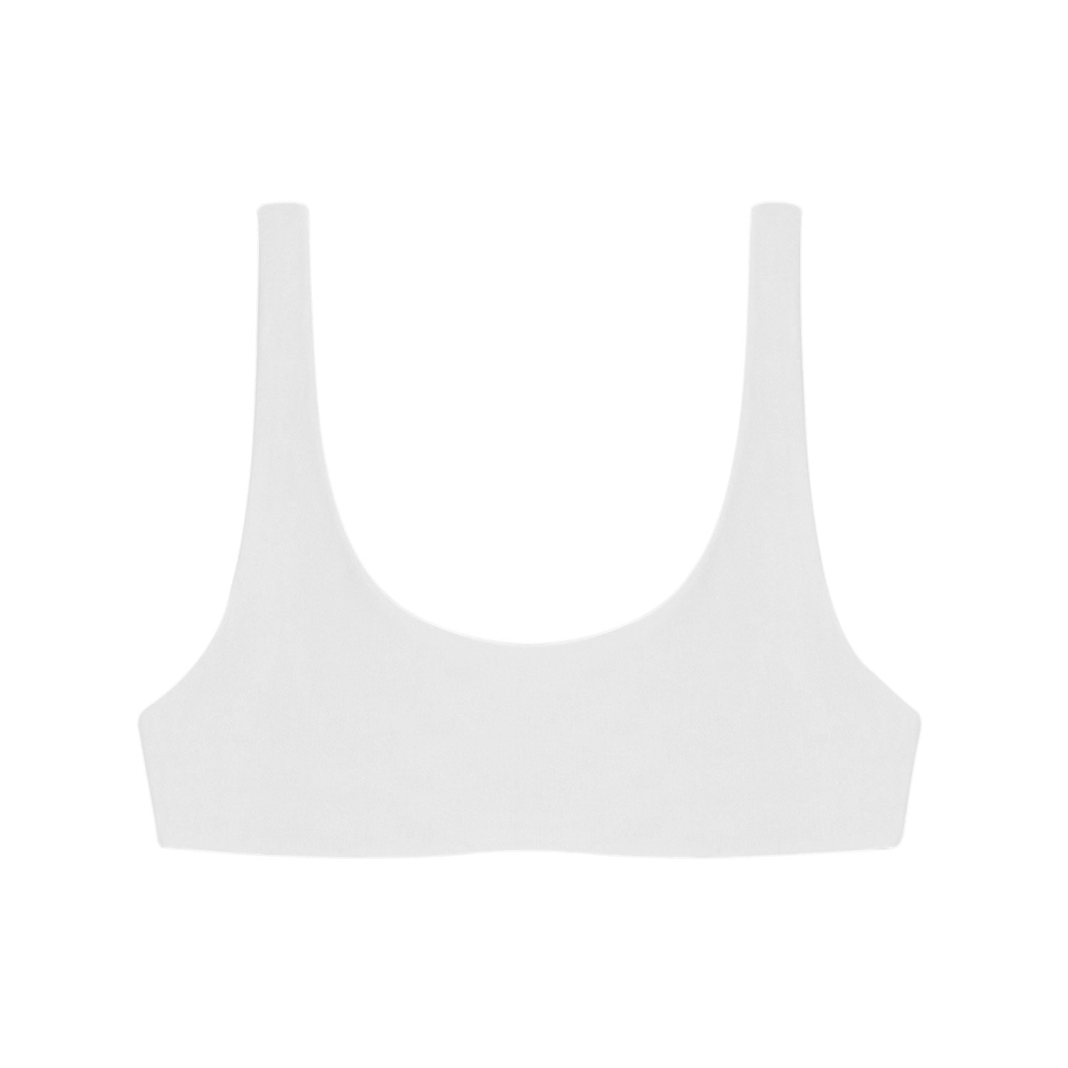 Rounded Edges Top | White Matte