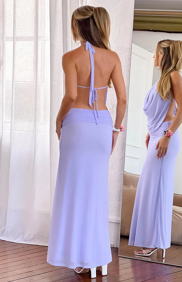 Rozie Maxi Skirt | Purple