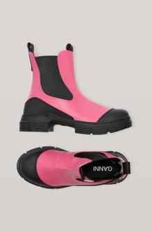 Recycled Rubber City Boot | Shocking Pink