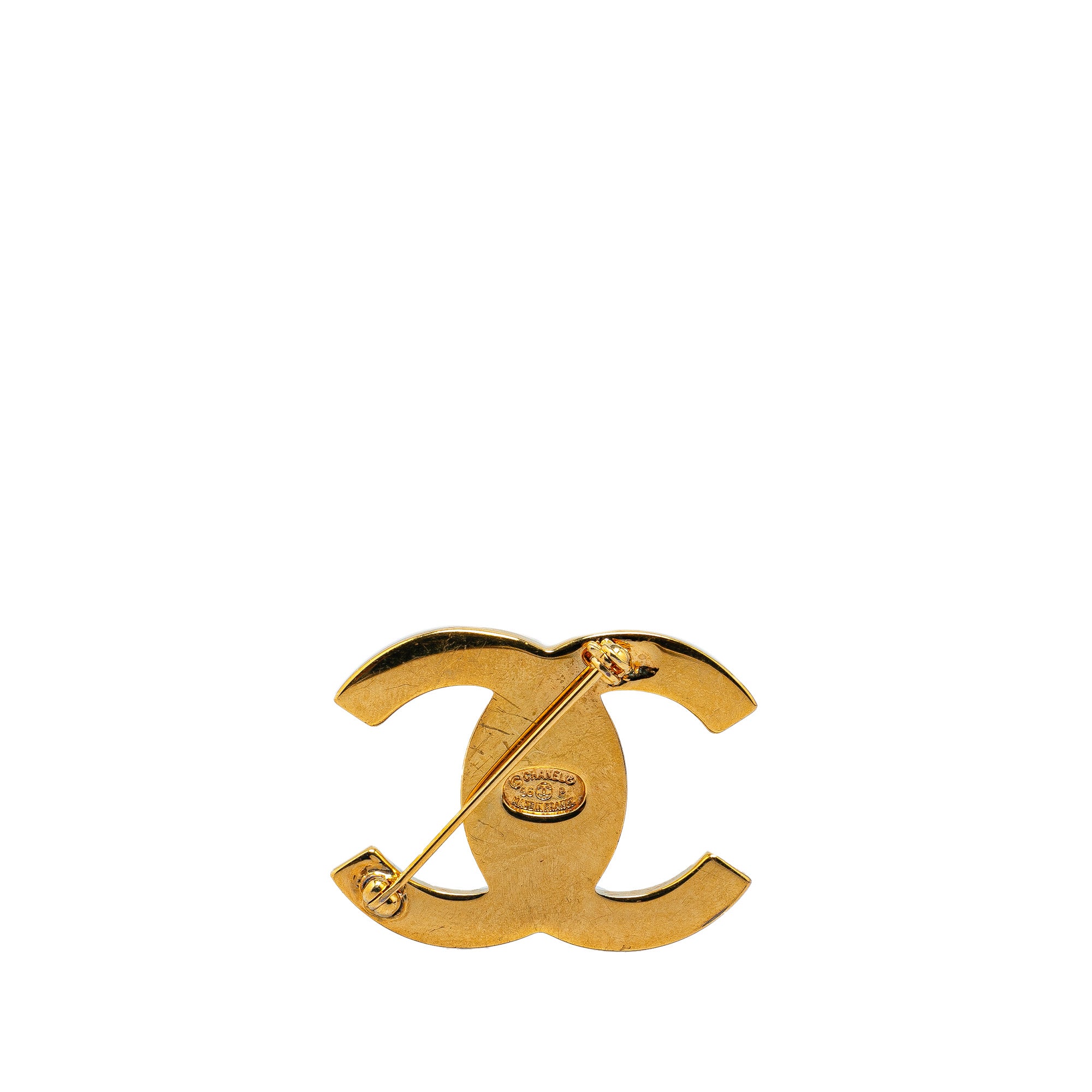 Chanel Pre-Owned CC Turn-Lock Brooch | Women | Gold