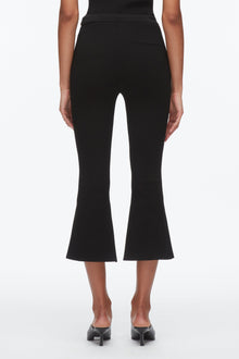 Compact Cropped Kickflare Pant | Black