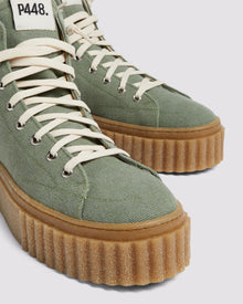 Women | Creeper Hi Olive Canvas | Green