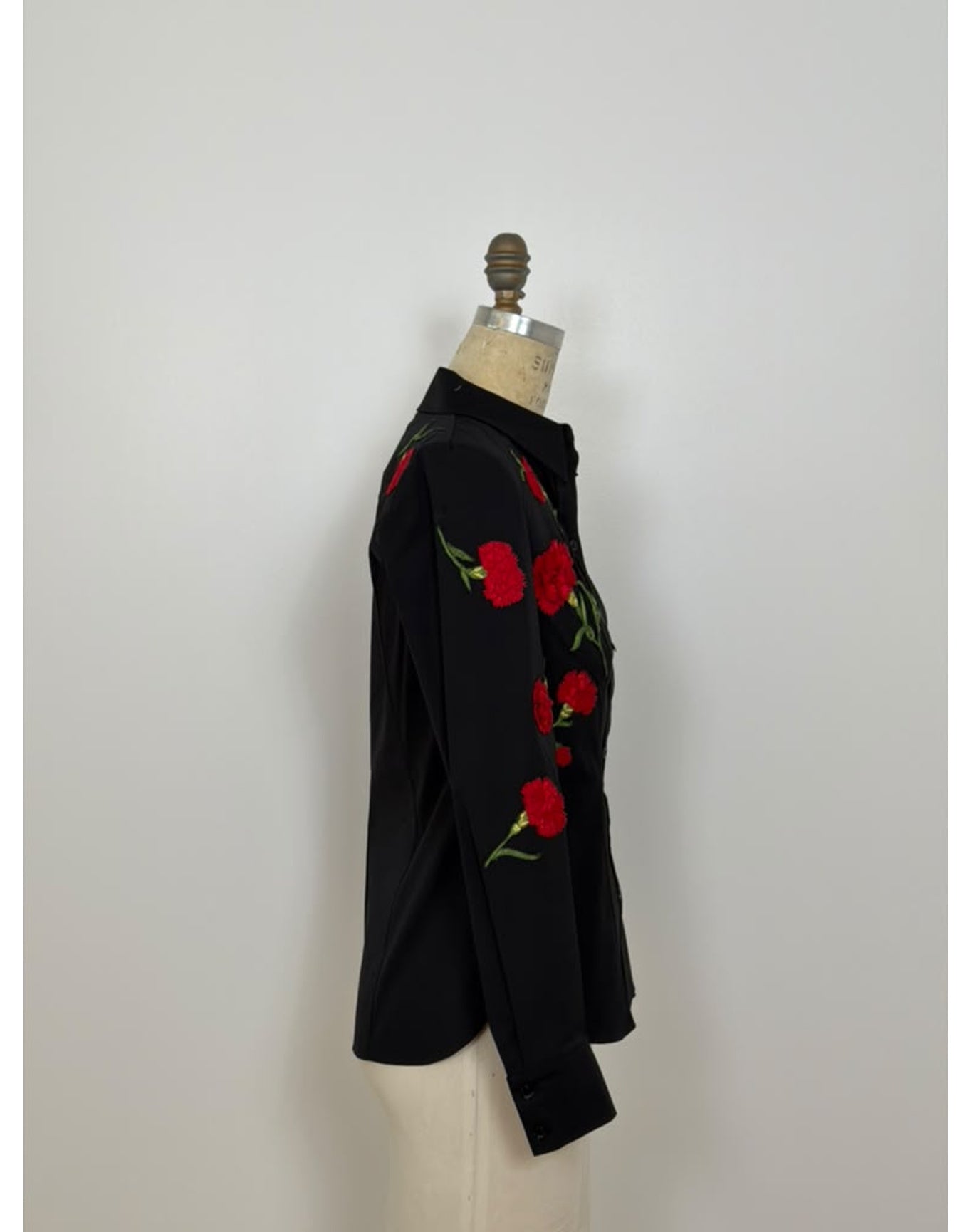 Embroidered Isabela Top | Black Multi
