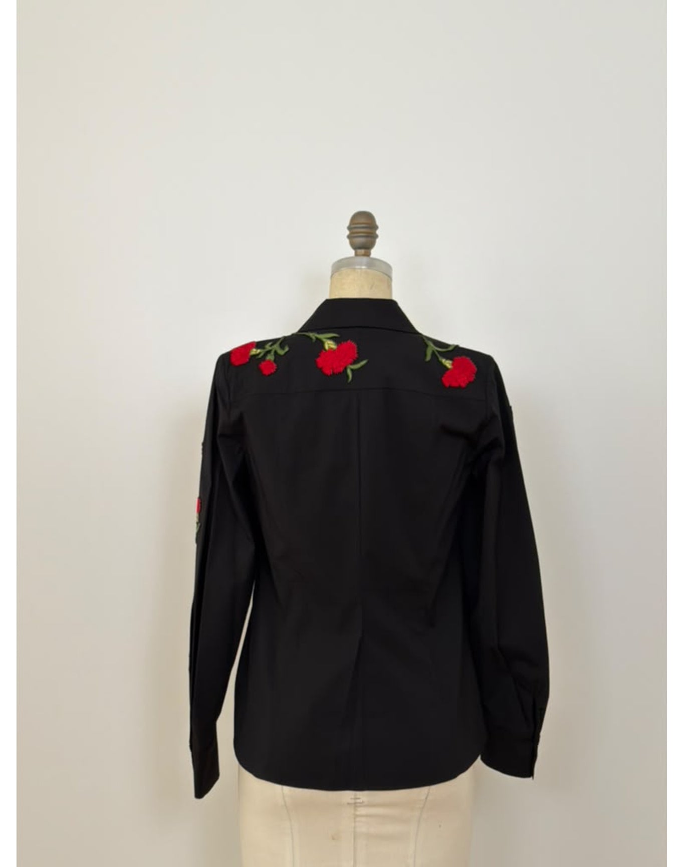 Embroidered Isabela Top | Black Multi