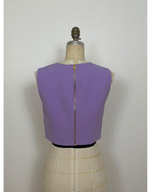 Sleeveless Crewneck Cropped Top | Violeta