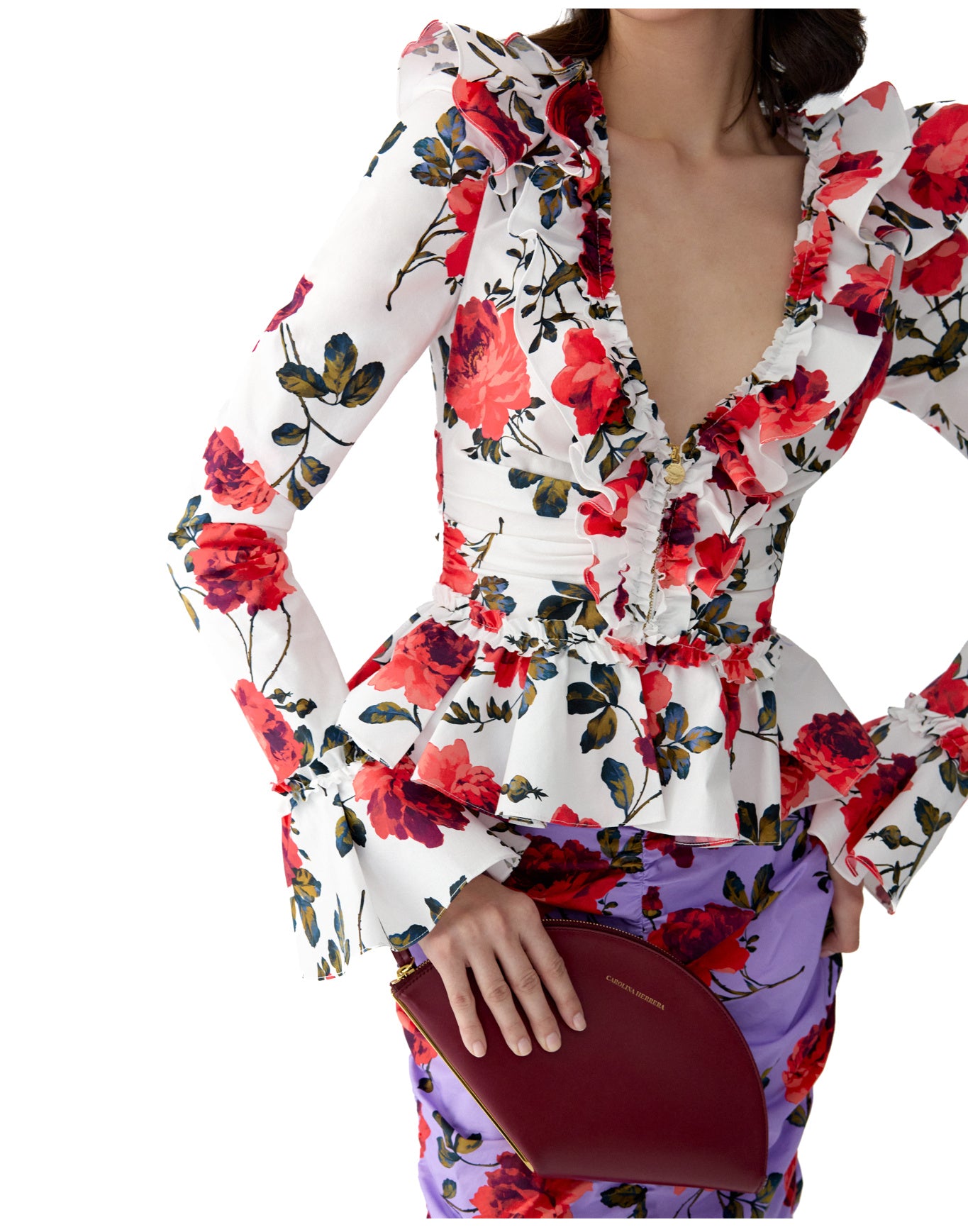 Ruched Pencil Skirt | Violeta Multi