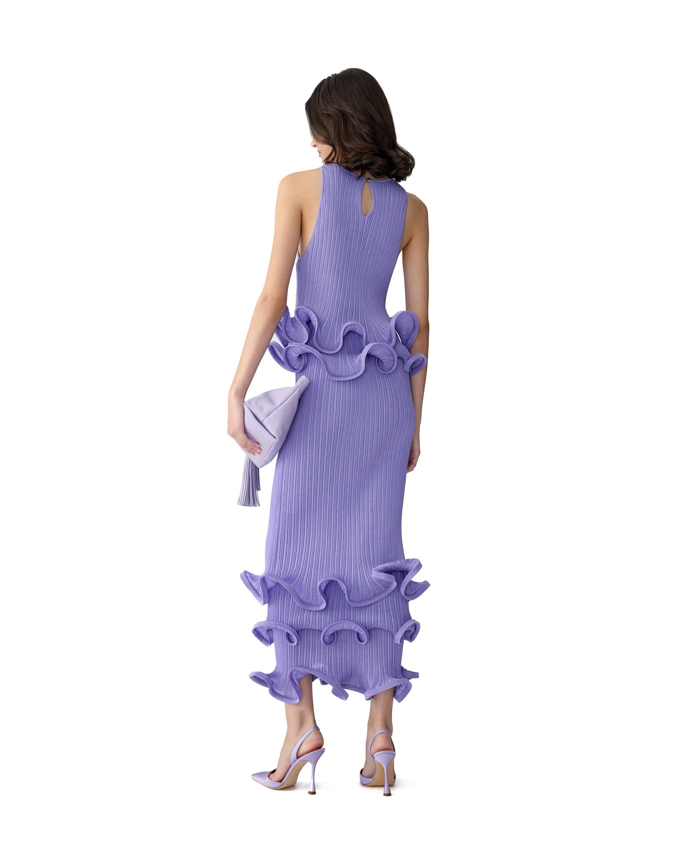 Sleeveless Tiered Ruffle Hem Top | Violeta