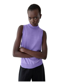 Mock Neck Knit Tank | Violeta
