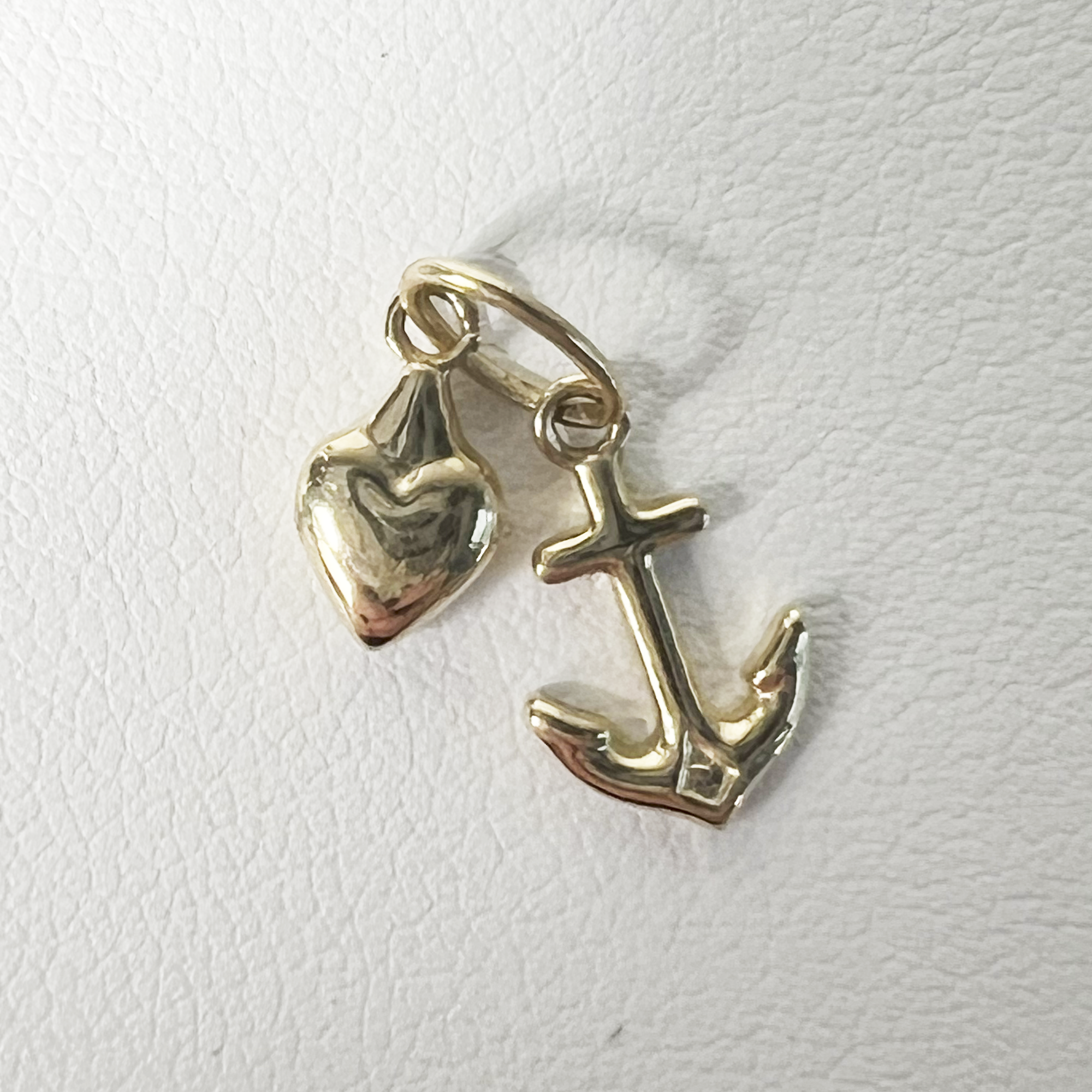 Heart & Anchor Charm | 10K Yellow Gold