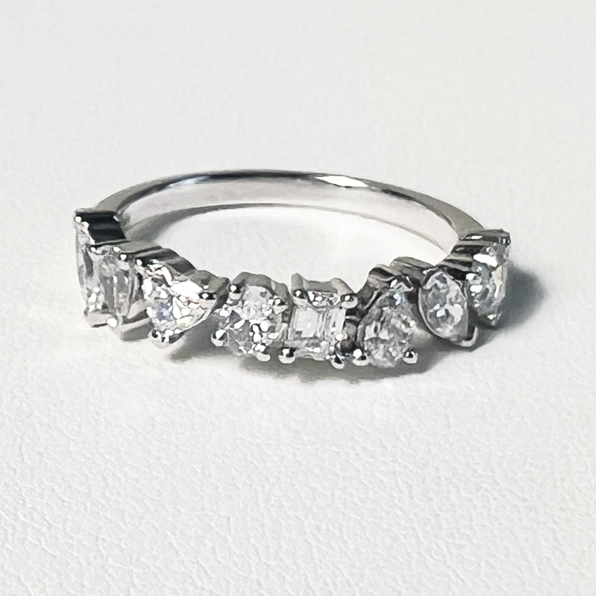 Carnival Band | 14K White Gold | 1.02 CTW (Approx) White Lab Diamond