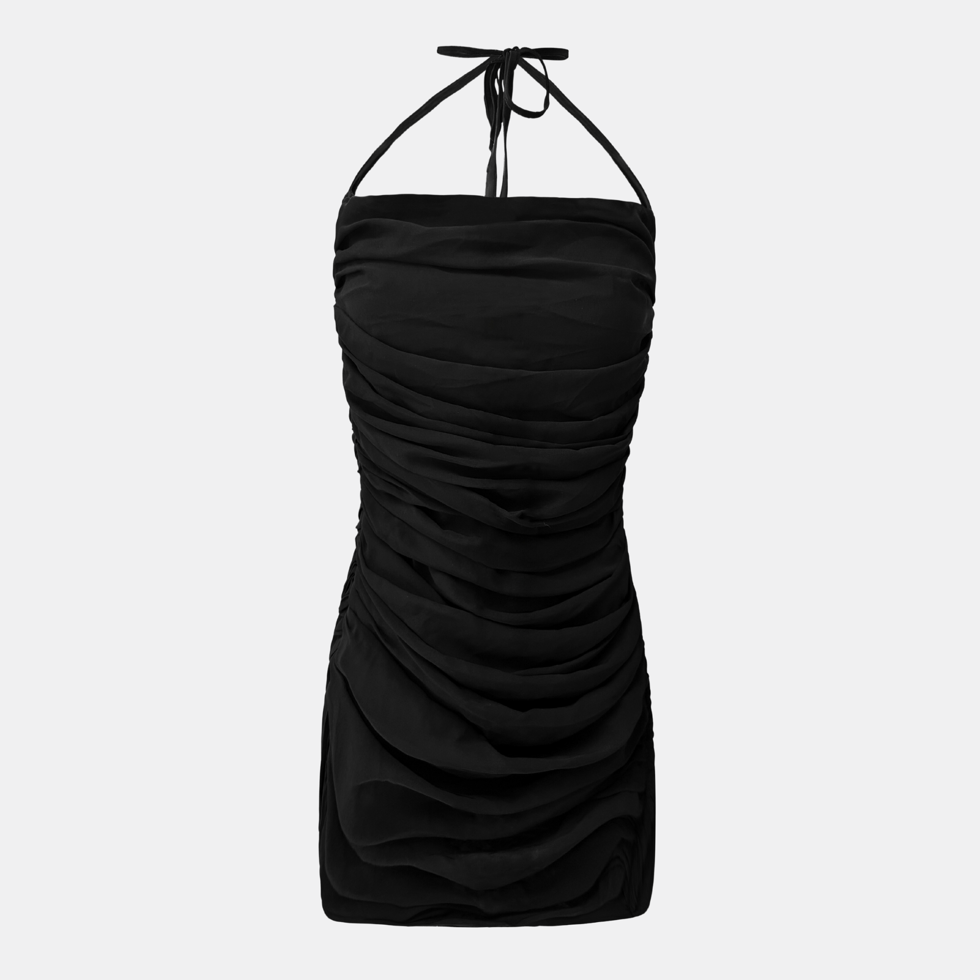 OW Collection SANDY Chiffon Tie Top Account 002 - Black Caviar