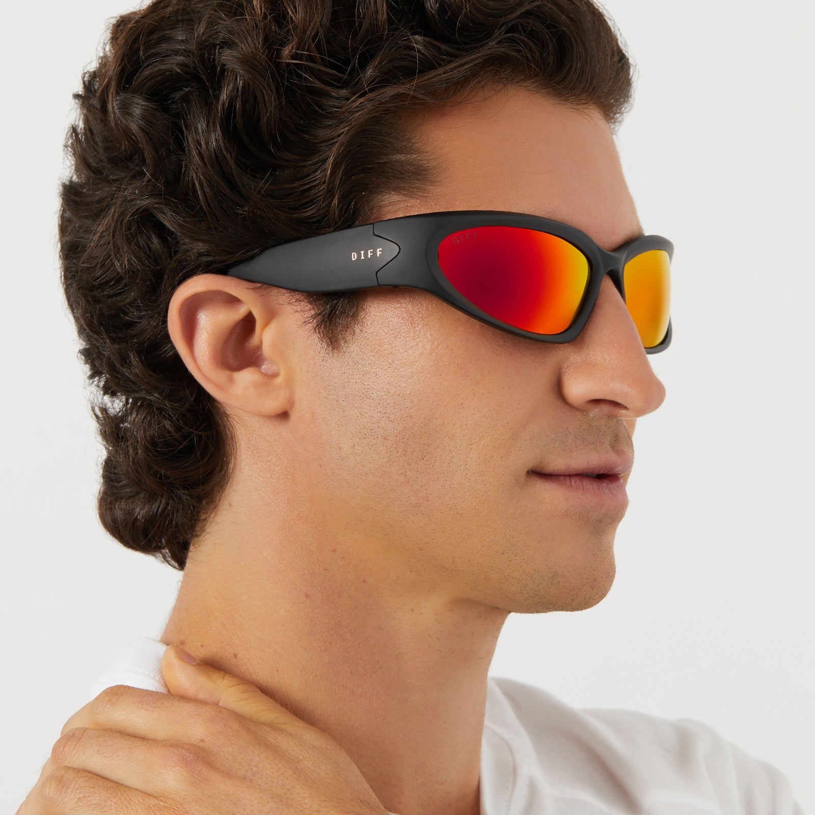 Unisex | Side Out Sunglasses | Matte Black | Sunset Polarized Lenses