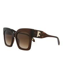 Just Cavalli Square Acetate Sunglasses | Brown