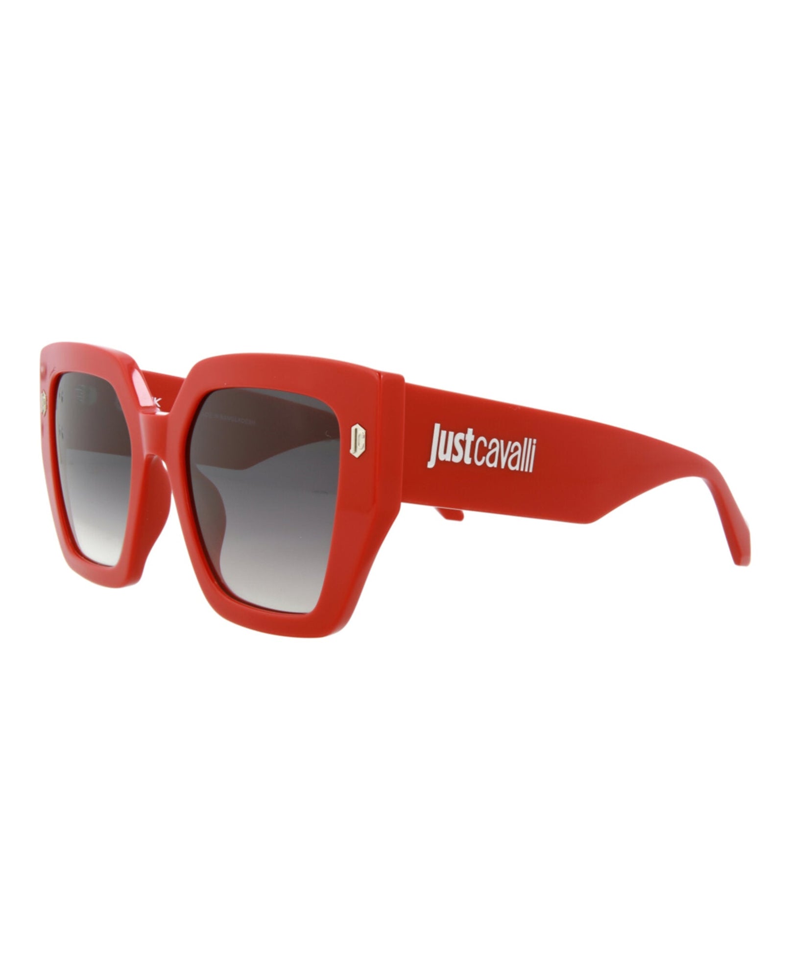 Just Cavalli Square Acetate Sunglasses | Red