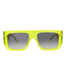 Just Cavalli Navigator Acetate Sunglasses | Green