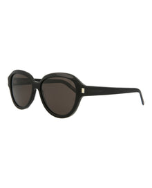 Saint Laurent Round Acetate Sunglasses | Black