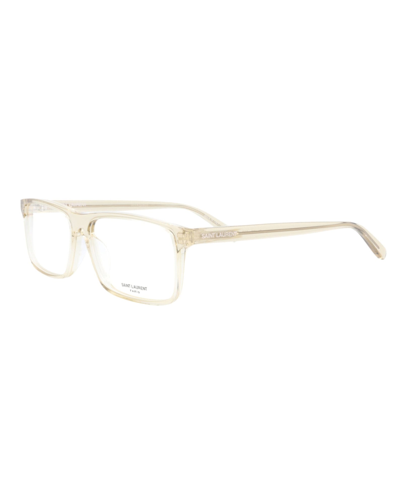 Saint Laurent Square Acetate Optical Frames | Yellow