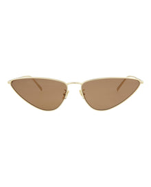 Saint Laurent Cat Eye Metal Sunglasses | Gold