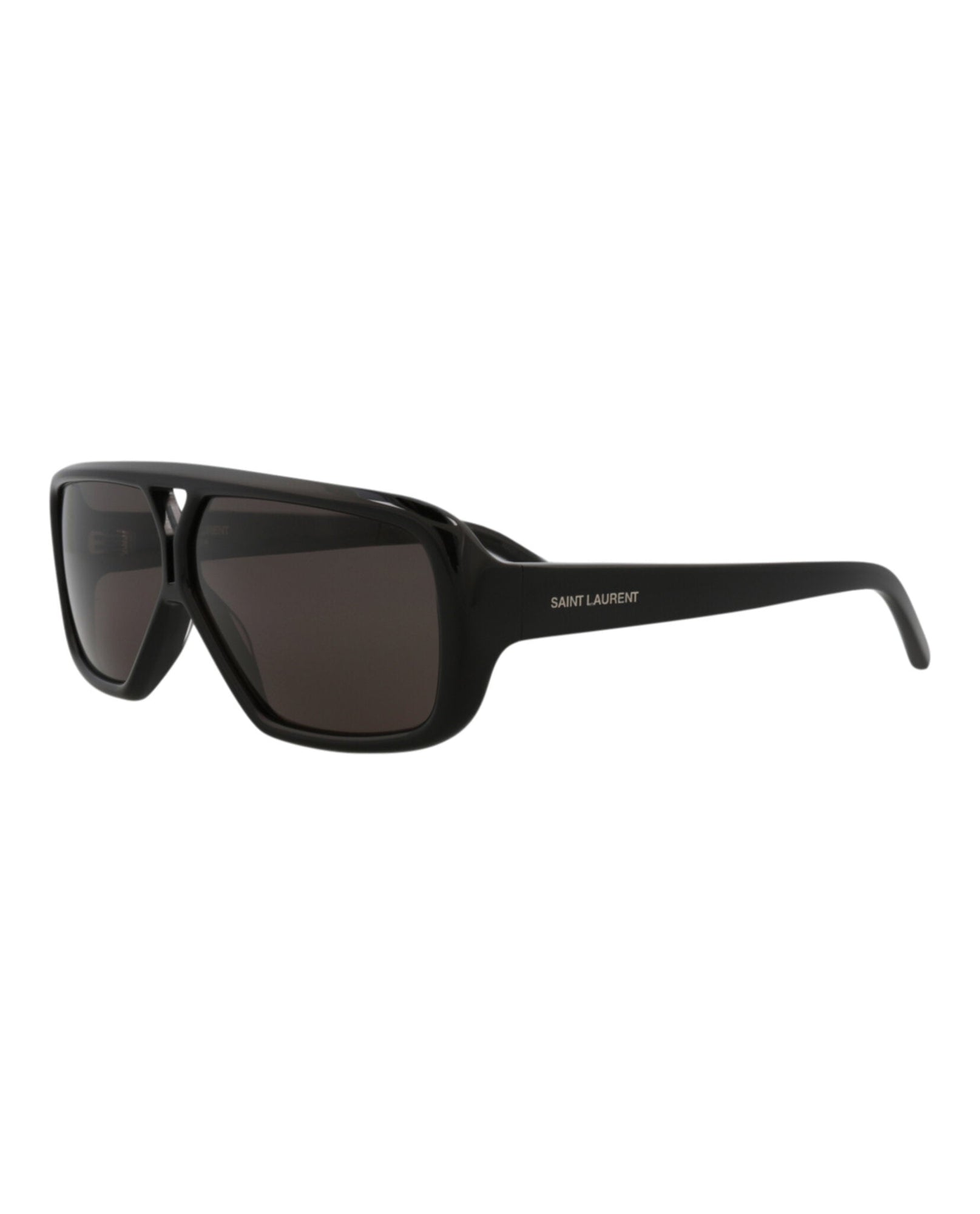 Saint Laurent Aviator Acetate Sunglasses | Black