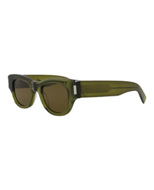 Saint Laurent Cat Eye Recycled Acetate Sunglasses | Green