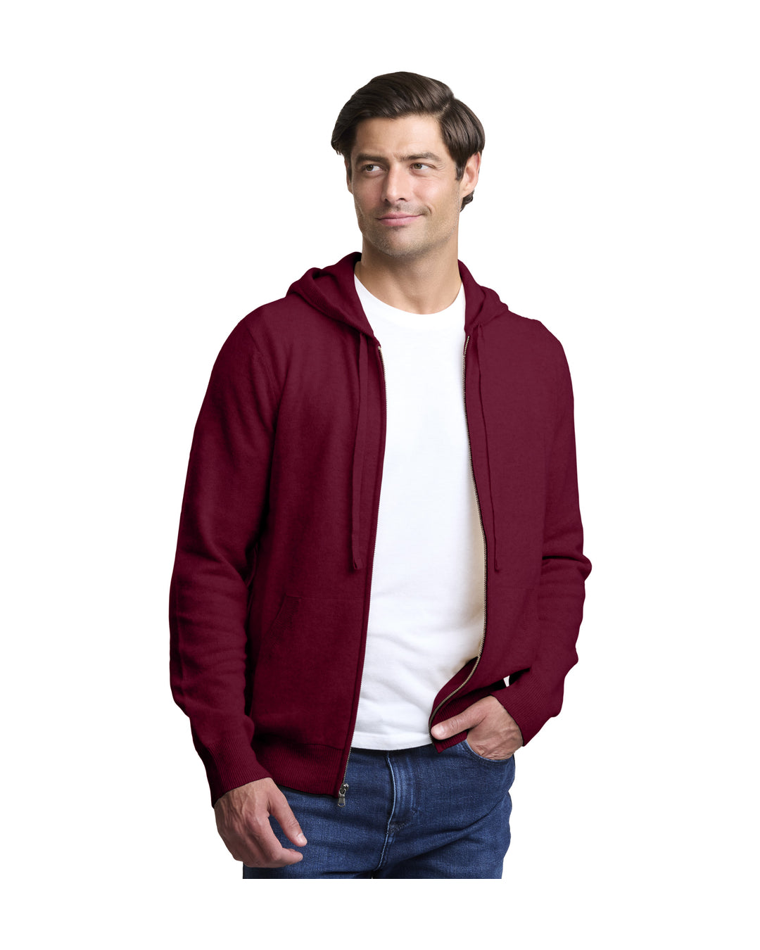 NOMAD | Men | Men's Cashmere Sweater | Merlot