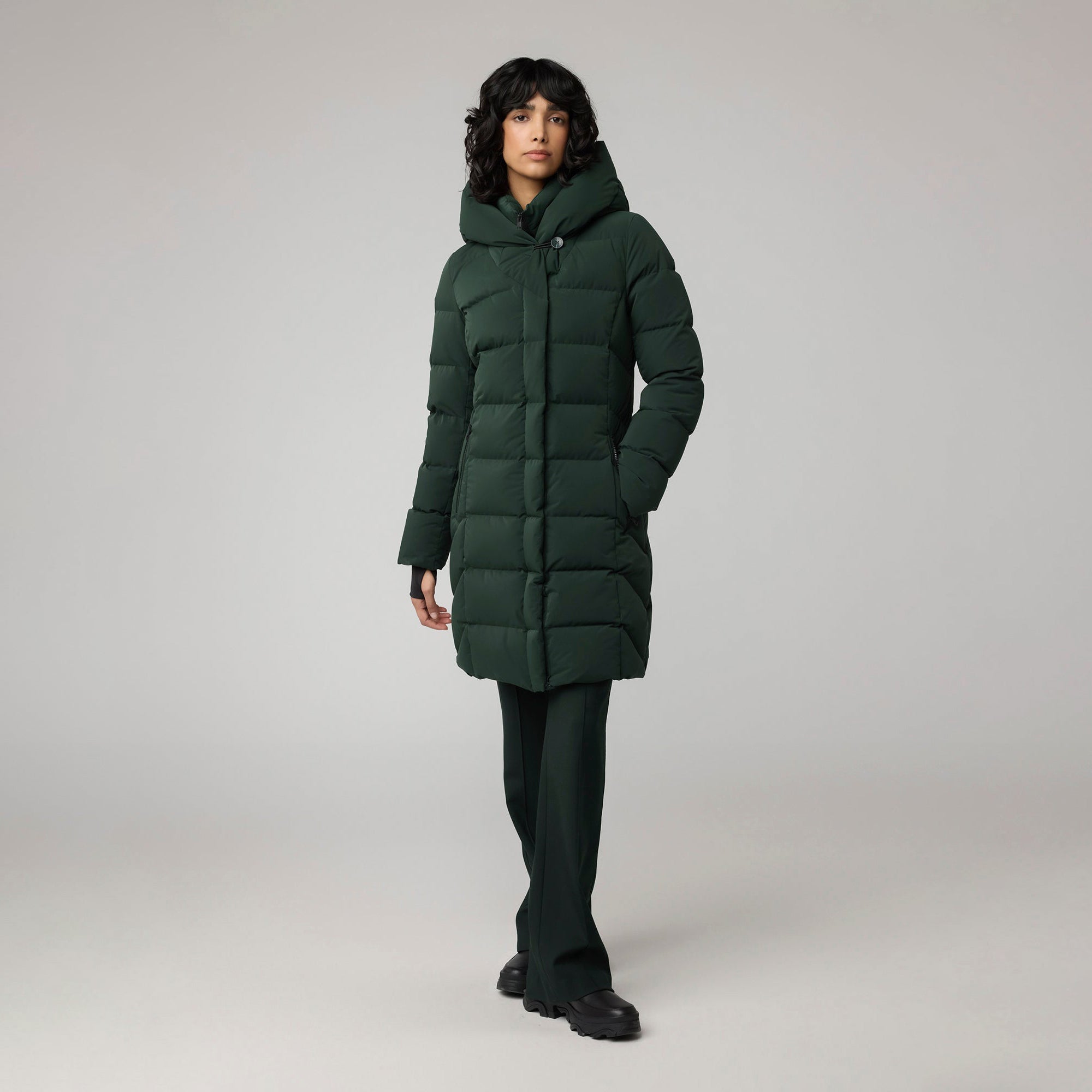 Sonny-N Classic Down Coat | Evergreen