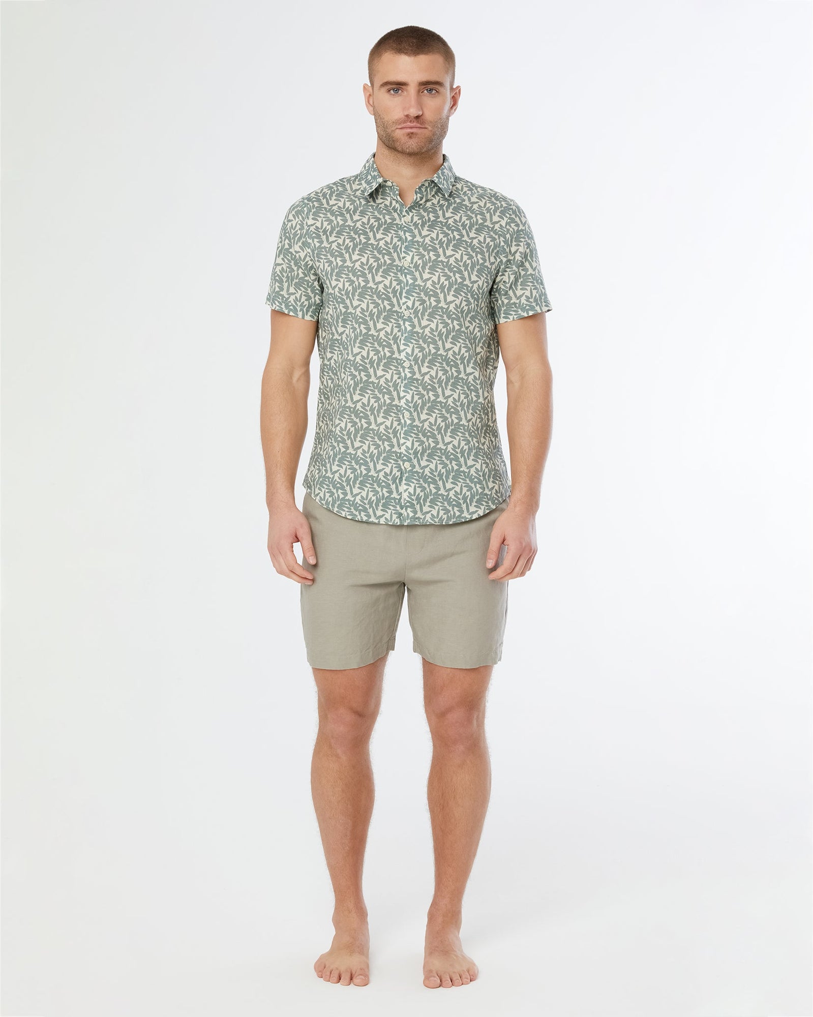Mens | Air Linen Pull-On Short 6" | Cashew