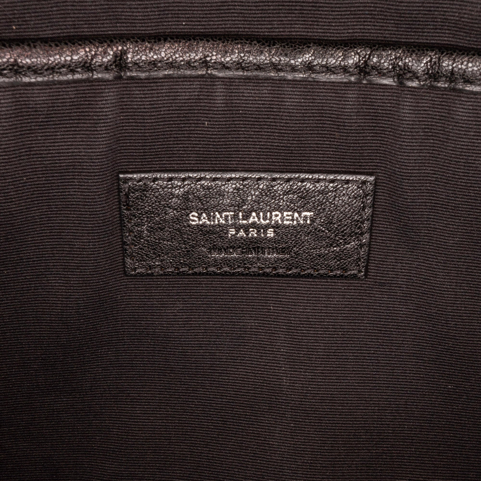 Saint Laurent Pre-Owned Patchwork City Backpack | Women | Black