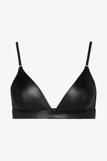 Triangle Bikini Top - Splash | Black