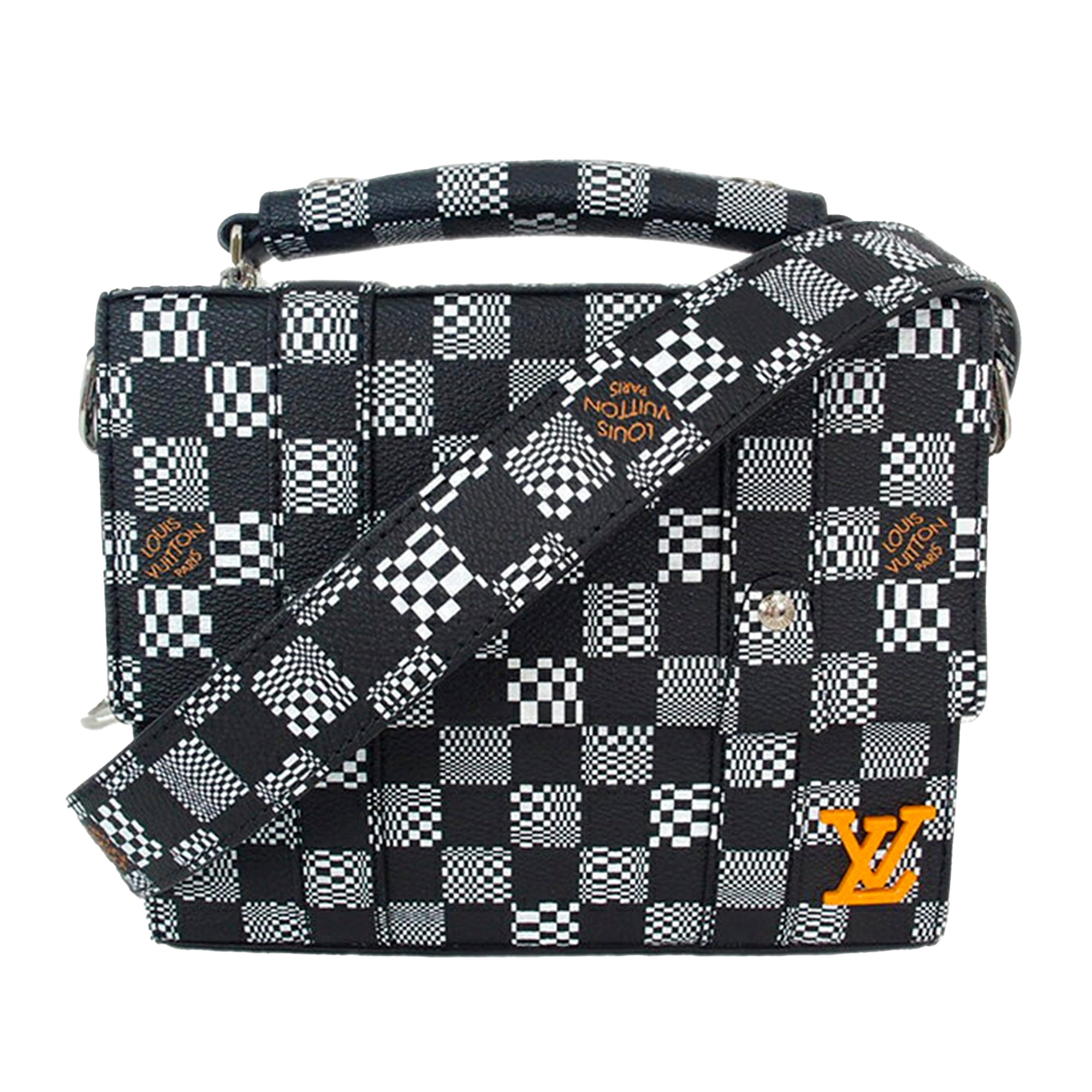 Louis Vuitton Pre-Owned Damier Distorted Flap Soft Trunk | Women | Black