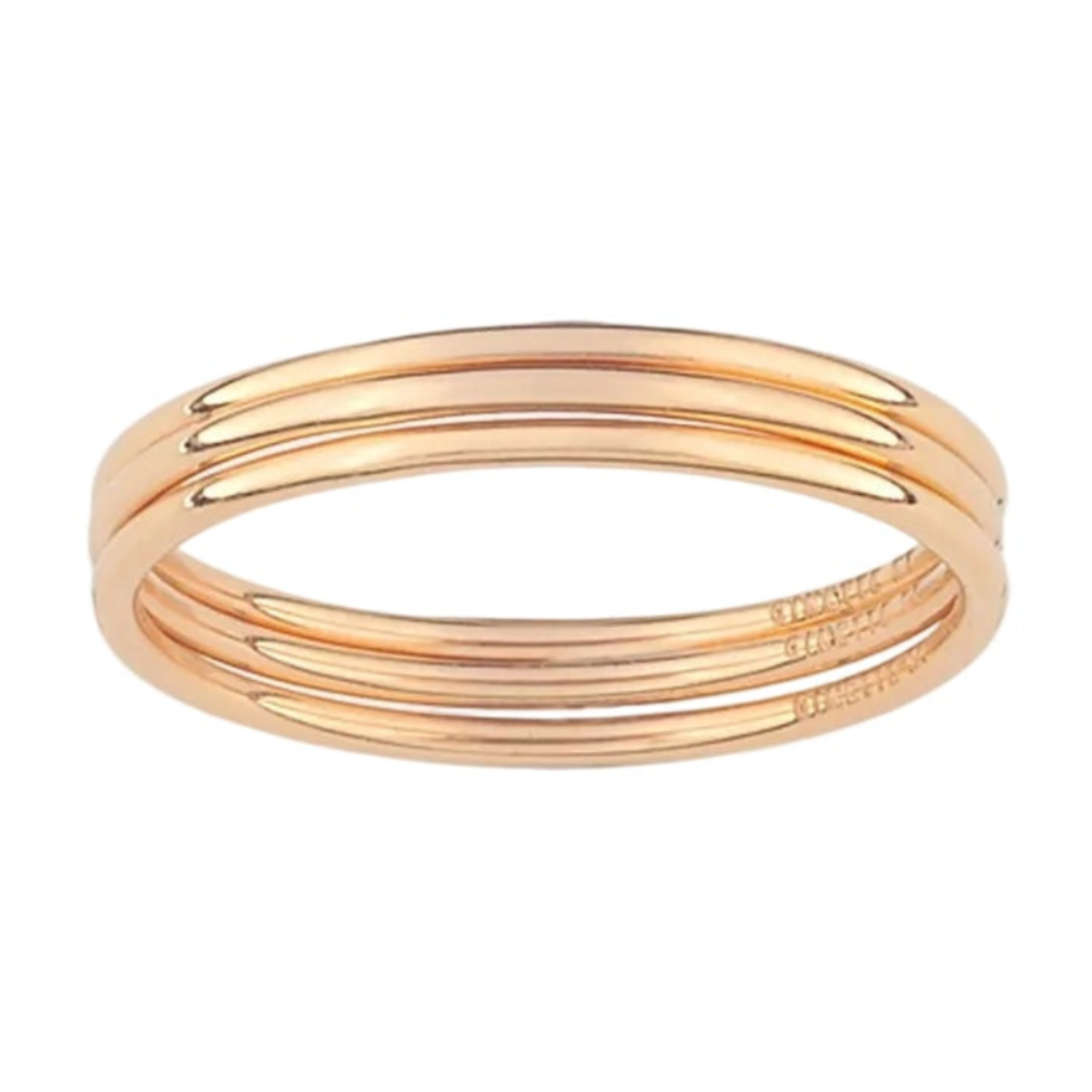 Circle Ring - Set Of 3 | 18K Rose Gold