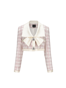 Alexa Bow Blazer | Pink