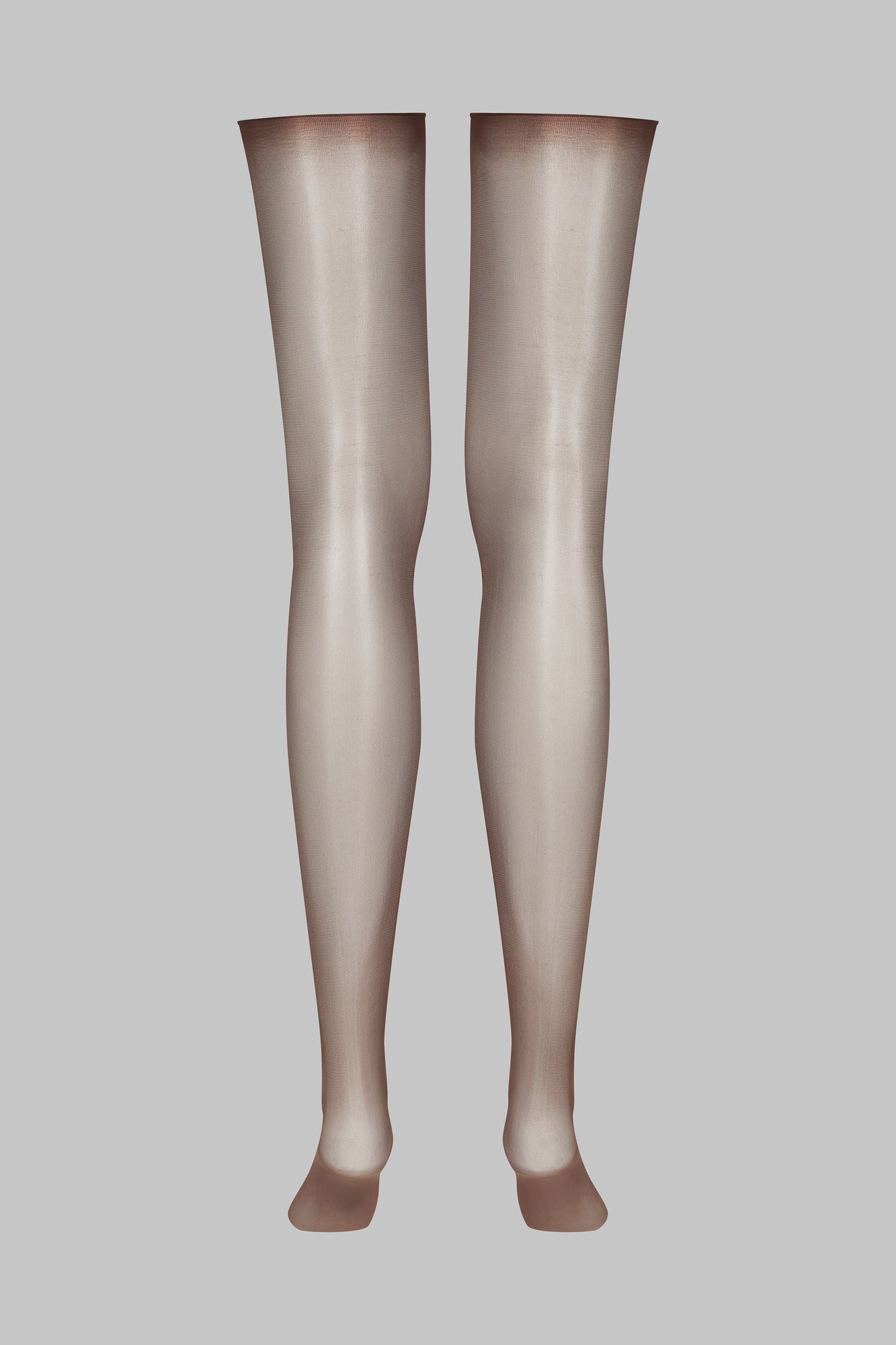 Cut and curled sheer stockings - 20D - Les Coquetteries | Black