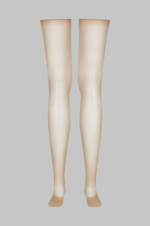 Cut and curled sheer stockings - 20D - Les Coquetteries | Black
