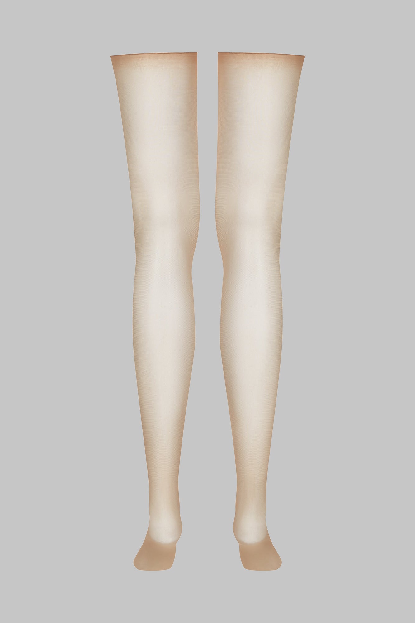 Cut and curled sheer stockings - 20D - Les Coquetteries | Black