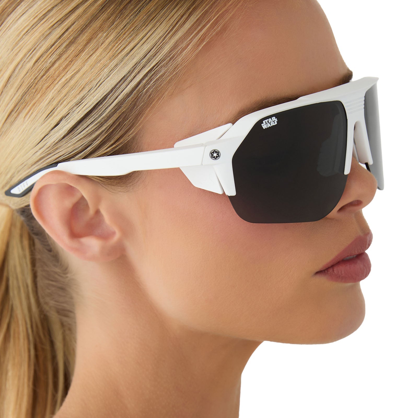 Unisex | Stormtrooper Sport Sunglasses | Galactic White | Category 3 Dark Grey Polarized Lenses