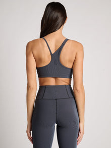 Spiritual Gangster | Mercury 2-Tone Longline Bra | Black