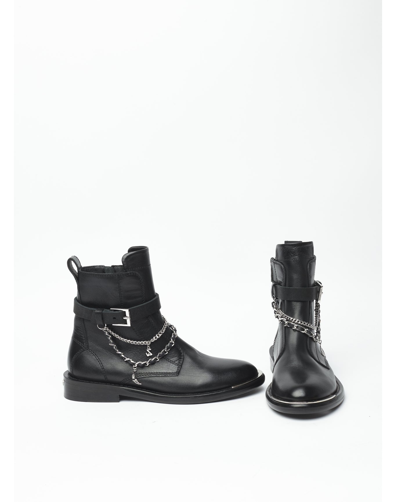 Women | Laureen High Silk Lambskin + C | Noir