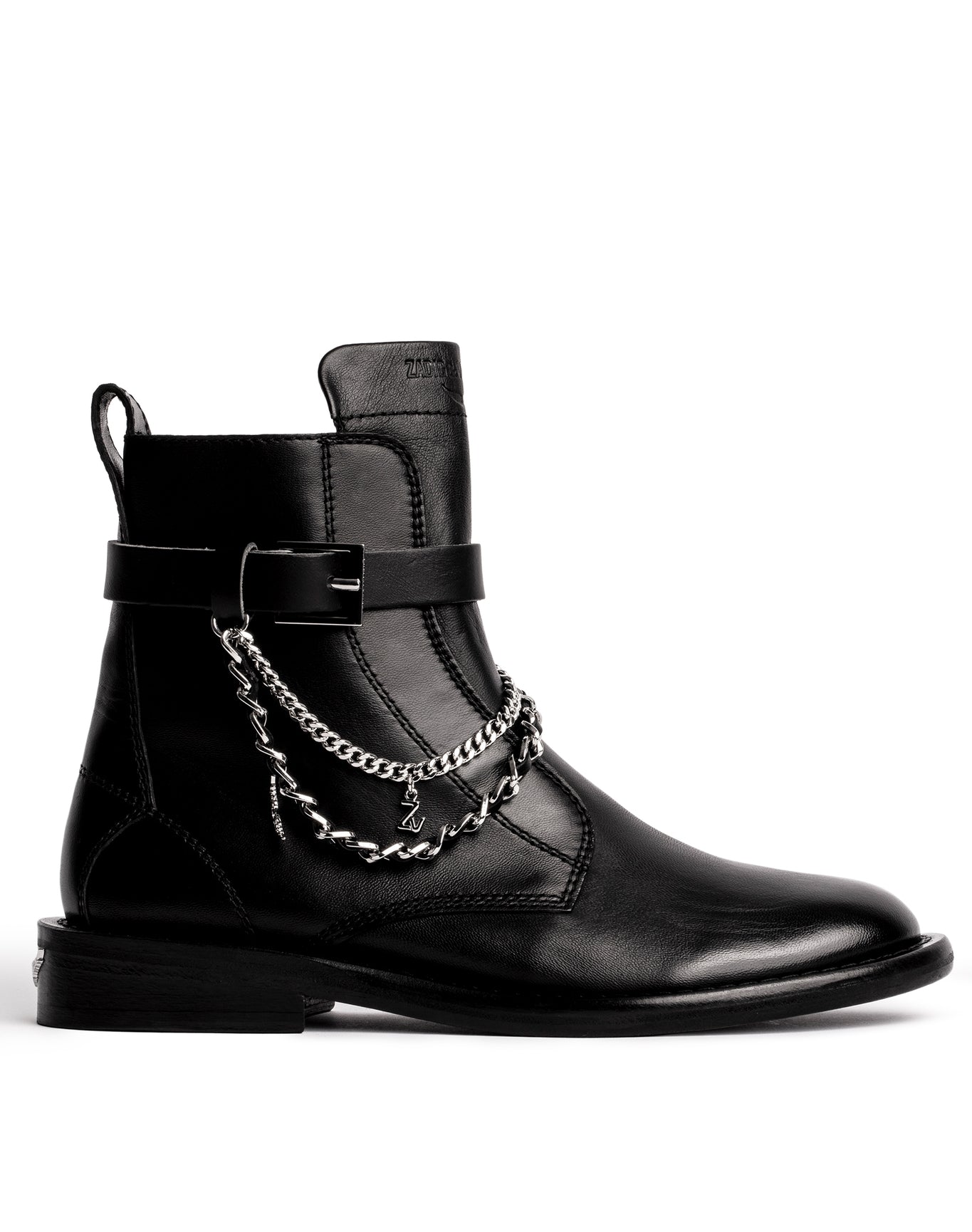 Women | Laureen High Silk Lambskin + C | Noir