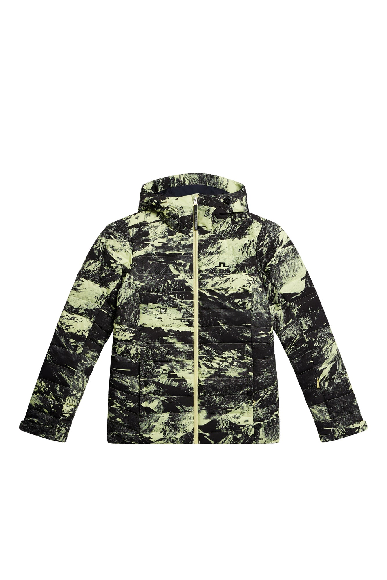 Women | W Thermic Down Jacket Printed | Mountain Glitch Lime