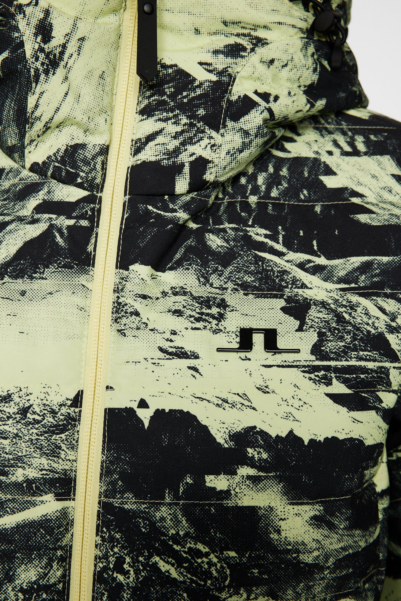 Women | W Thermic Down Jacket Printed | Mountain Glitch Lime