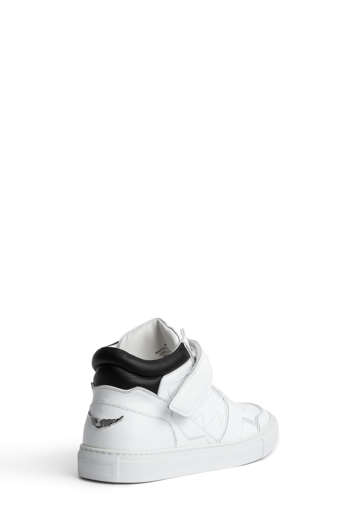 Mid Flash Smooth Calfskin Sneakers | White