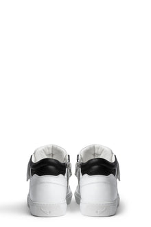 Mid Flash Smooth Calfskin Sneakers | White