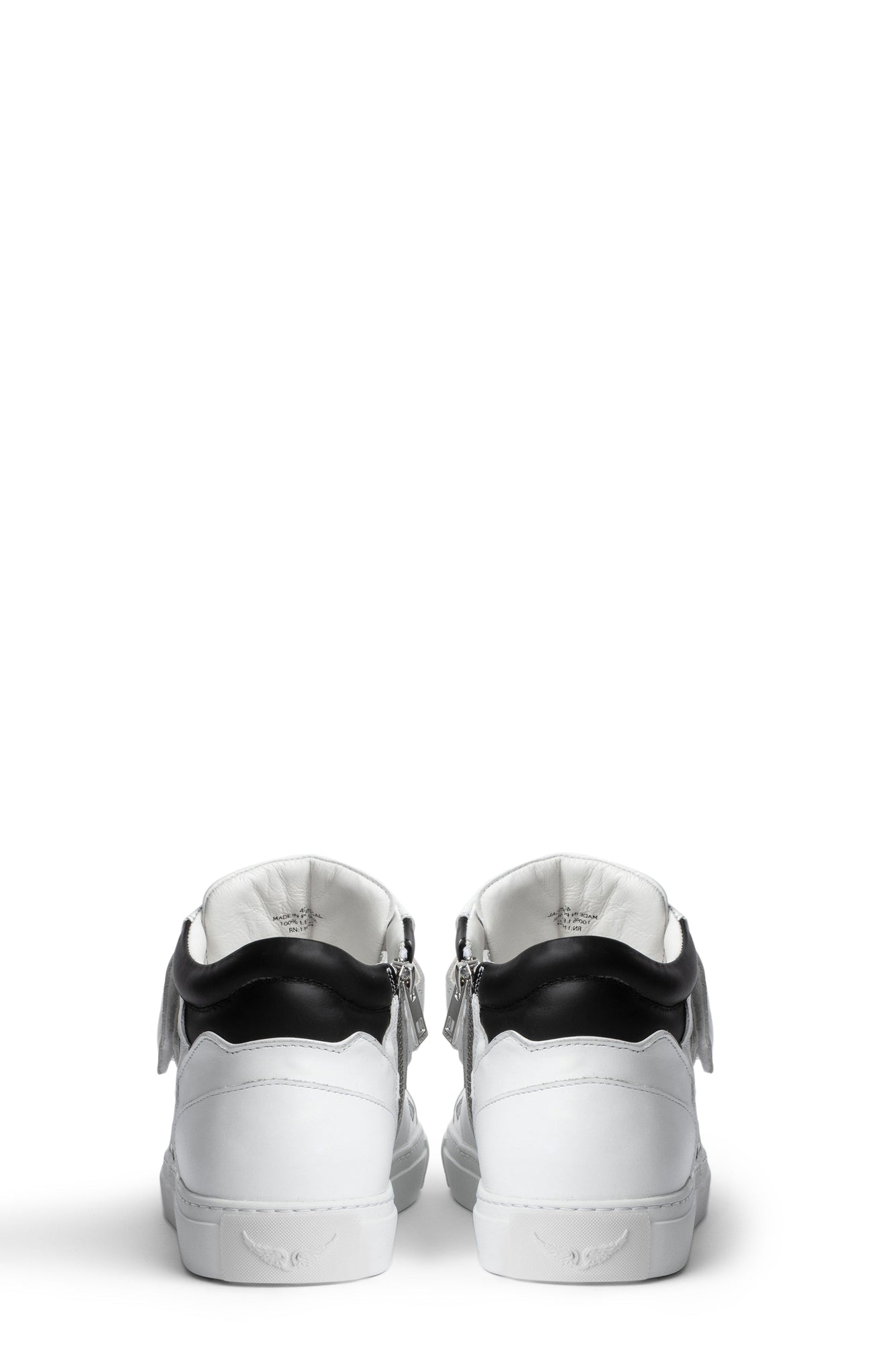 Mid Flash Smooth Calfskin Sneakers | White